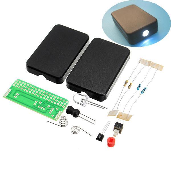shopping אלקטרוניקה וערכות עשה זאת בעצמך EQKIT&reg; DIY FLA-1 Simple Flashlight Circuit Board Electronic Kit
