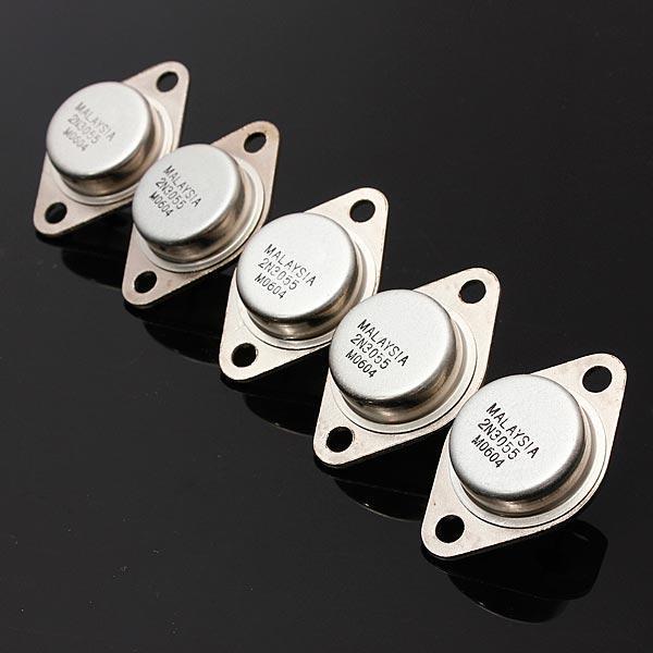 shopping אלקטרוניקה וערכות עשה זאת בעצמך 5pcs 2N3055 NPN High Power Amplifier And Switching Transistor TO-3