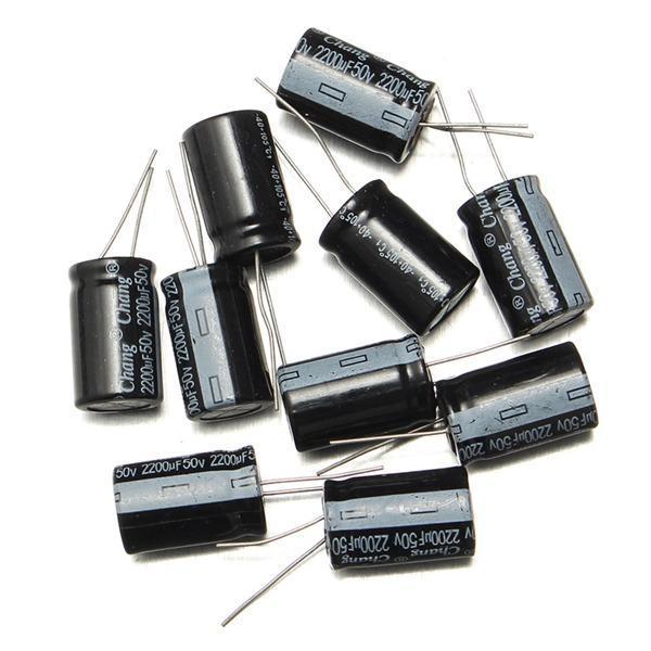 shopping אלקטרוניקה וערכות עשה זאת בעצמך 10Pcs 50V 2200UF 16 X 25mm Electrolytic Capacitor