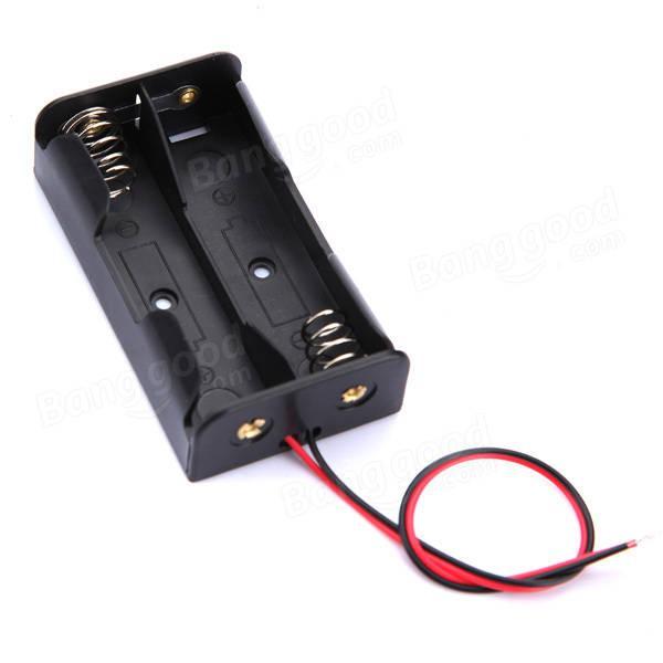 shopping אלקטרוניקה וערכות עשה זאת בעצמך Plastic Battery Storage Case Box Holder For 2x18650 With Leads