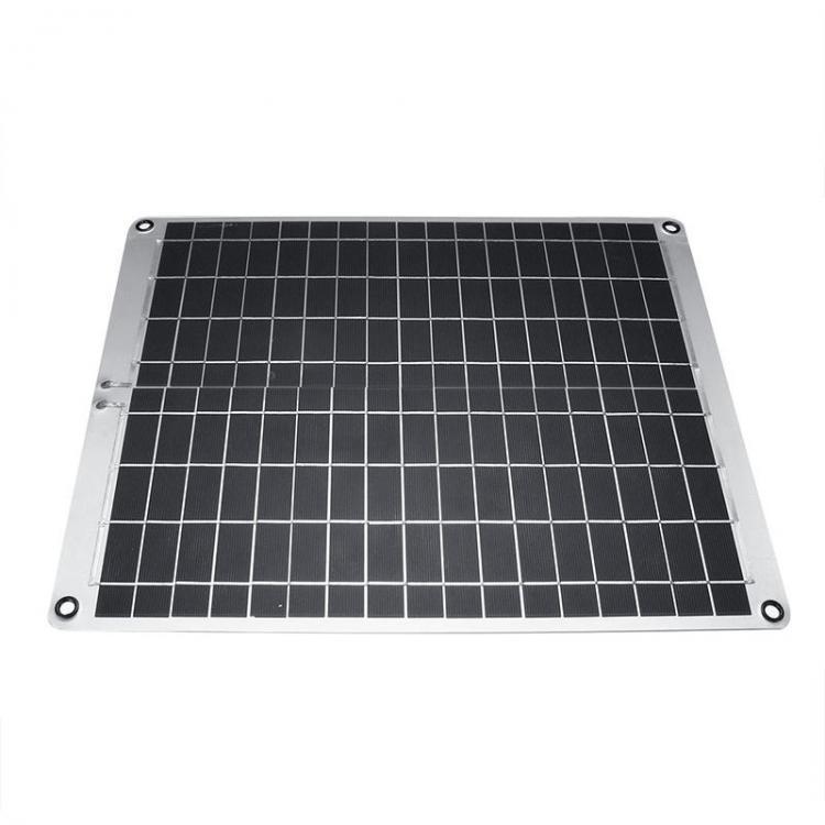 shopping אלקטרוניקה וערכות עשה זאת בעצמך 12V/5V 20W Monocrystalline Silicon Solar Panel With Alligator Clip