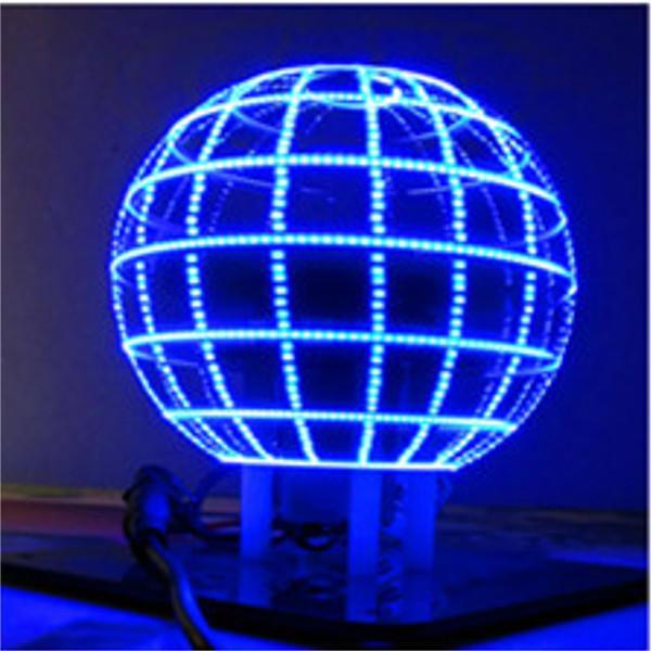 shopping אלקטרוניקה וערכות עשה זאת בעצמך Geekcreit&reg; DIY Spherical Rotating LED Kit POV Soldering Training Kit