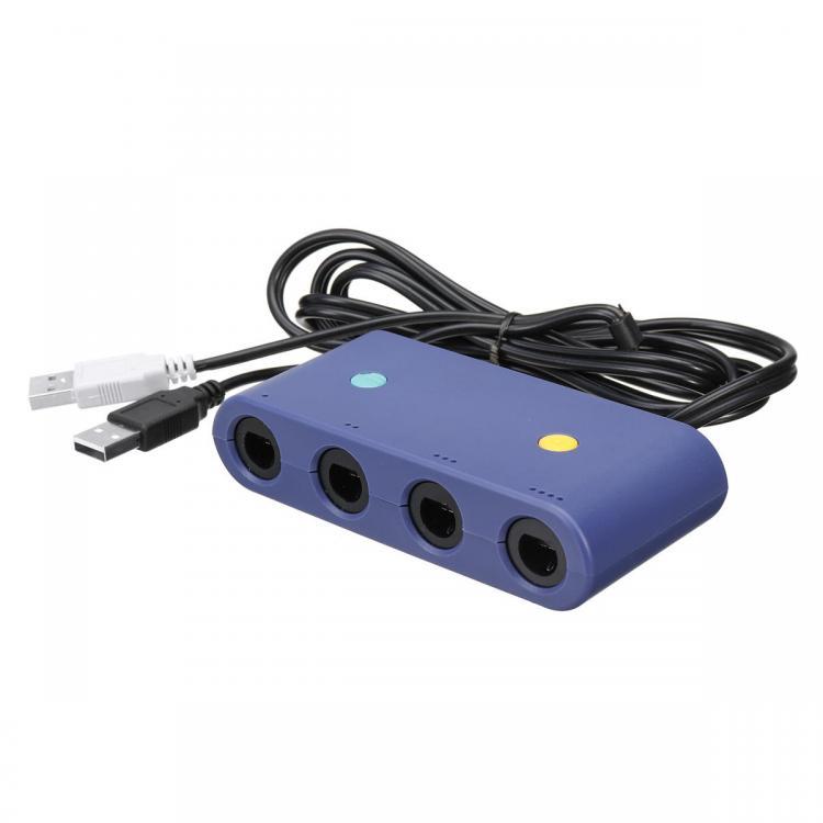 shopping משחקי וידאו וציוד 3 In 1 GC Converter NGC Game Controller Adapter GameCube Computer Cable for Nintendo Switch WII U PC