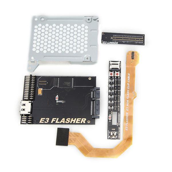 shopping משחקי וידאו וציוד Original E3 Nor Flasher with 4 Parts for PS3 Dual Boot Slim Power Switch-Downgrade from v4.5 to v3.55