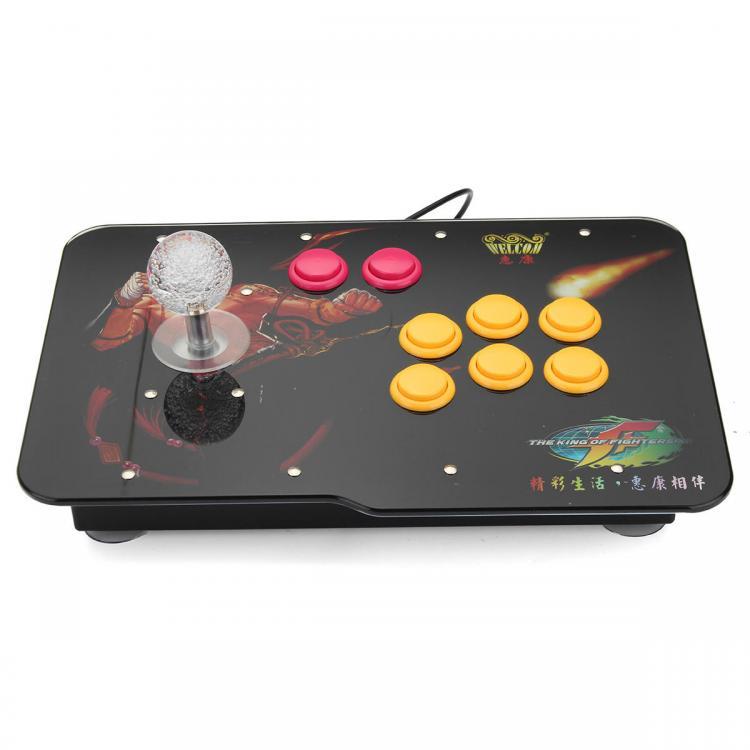 shopping משחקי וידאו וציוד Arcade Stick Video Game LED Light USB Joystick Controller Rocker For PC Phone
