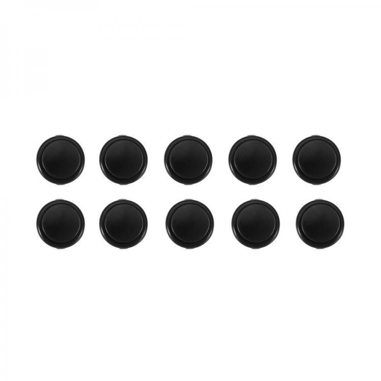 shopping משחקי וידאו וציוד 10Pcs Black 30mm Push Button for Arcade Game Joystick Controller MAME