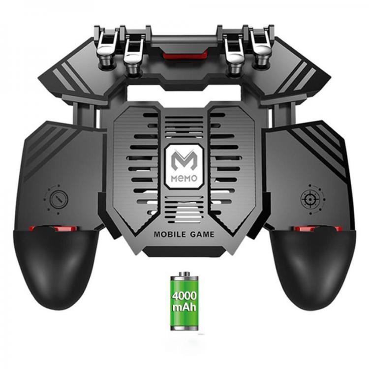 shopping משחקי וידאו וציוד Bakeey AK77 Power Bank Radiator Six Finger PUGB Handle Gamepad With Cooling Fan For iPhone X XS Xiaomi Mi8 Mi9 Huawei P30 Pro S10 