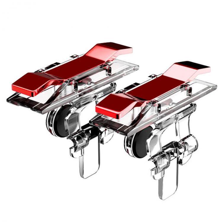 shopping משחקי וידאו וציוד E9 2Pcs Metal Joystick Game Controller for PUBG Mobile Phone Smartphone for iOS Android Shooter Button Fire Triggers