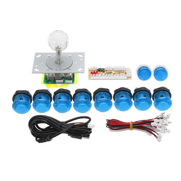 shopping משחקי וידאו וציוד PC USB Joystick Controller Push Button DIY Set Kit for Arcade Game