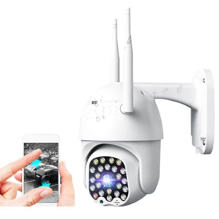 shopping אבטחה והגנה GUUDGO 4X Zoom 23LED 1080P HD Wifi IP Security Camera Outdoor Light &amp; Sound Alarm Night Vision Waterproof