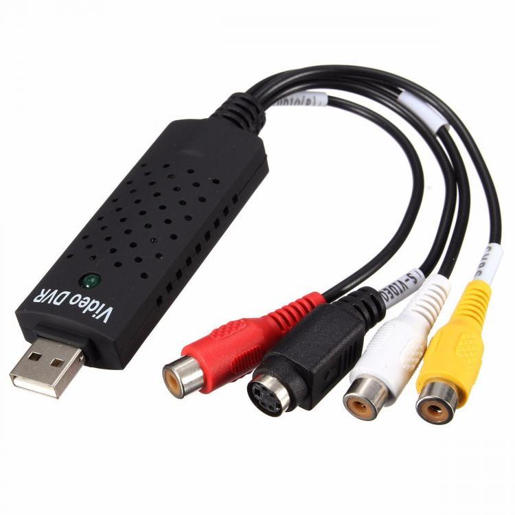 shopping אבטחה והגנה DC5V USB Video Capture Card TV Tuner LED VCR DVD Audio Adapter Converter