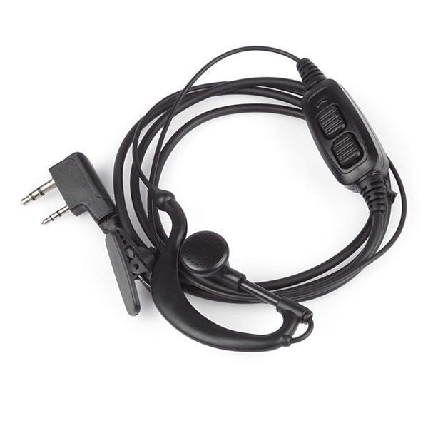 shopping אבטחה והגנה 2 Pin Dual PTT Earpiece with Mic for Baofeng Walkie Talkies