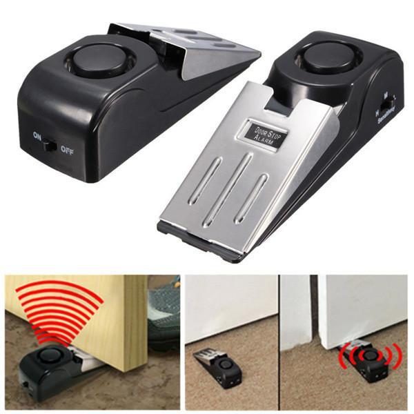 shopping אבטחה והגנה Door Stop Block Systerm Security Portable Burglar Sensors Alarm 125DB