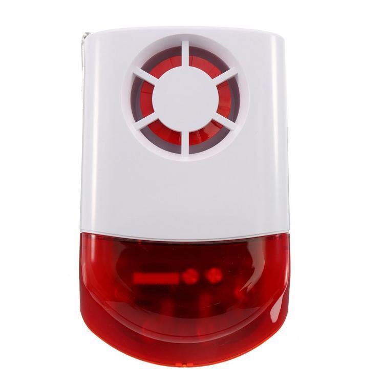 shopping אבטחה והגנה DY-JH100B Outdoor Siren Security Alarm 120dB Alarm Sound LED Flash EU Plug 433Mhz