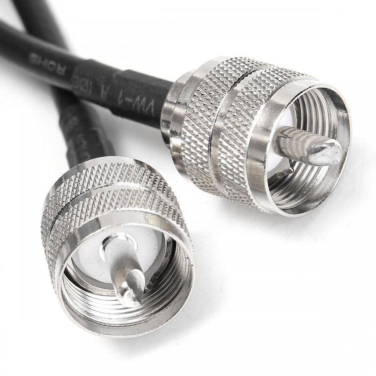 shopping אבטחה והגנה 1Pc UHF PL259 Male to Male Plug Coax Coaxial Cable 20 Inch 50cm RG58 Soldered