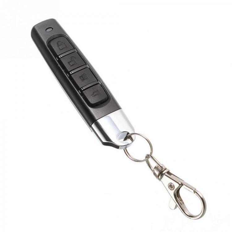 shopping אבטחה והגנה 433MHz Auto Pair Copy Remote 4 Buttons Garage Gate Door Wireless Remote Control with Key Ring