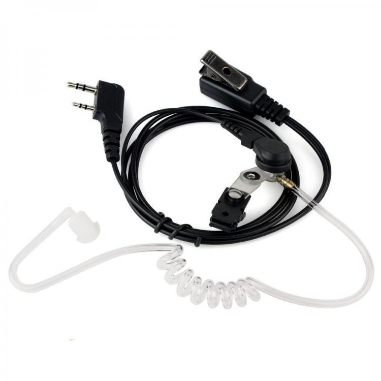 shopping אבטחה והגנה Retevis 2 Pin Acoustic Tube Headset Earpiece for Kenwood HYT BAOFENG UV-5R BF-888S Ham Radio Walkie