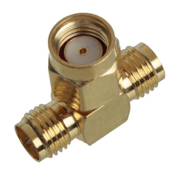 shopping אבטחה והגנה 1PC Adapter RP SMA Male To 2 SMA Female Jack Triple T RF Connector Triple 1M2F