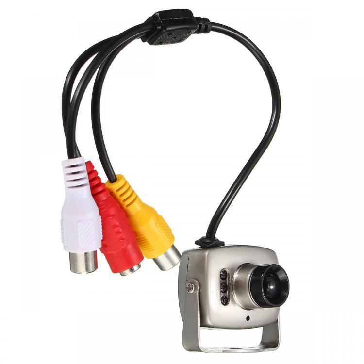 shopping אבטחה והגנה 6 LED Mini Wired Infrared CMOS CCTV Camera Security  Color Night Vision
