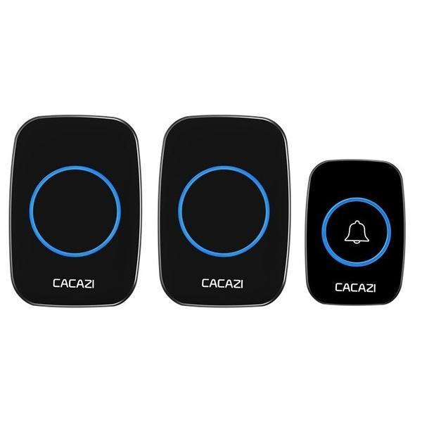 shopping אבטחה והגנה CACAZI LED Smart Doorbell Waterproof 300M Remote Mini Wireless Door Bell 38 Chimes 20-85dB Door Ring
