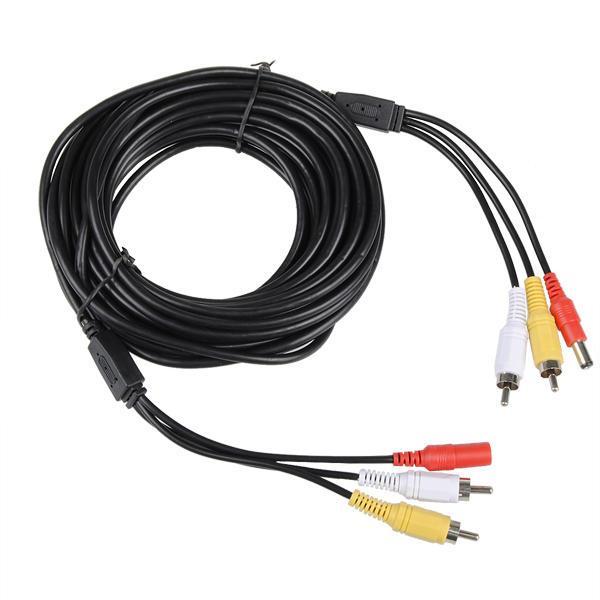 shopping אבטחה והגנה 2RCA + Power Audio Video Extension Cable Wire for Security Camera