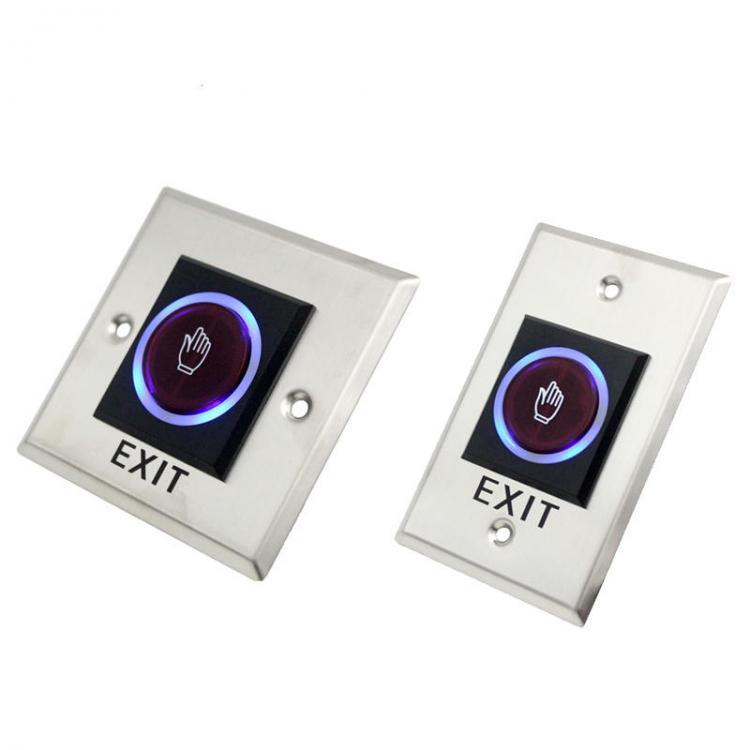 shopping אבטחה והגנה Infrared Sensor Switch No Touch Contactless Door Release Exit Button with LED Indication