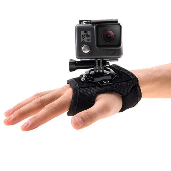 shopping צילום ומצלמות PULUZ 360 Degree Rotation Mount Holder Wrist Hand Strap Band for Gopro SJCAM Yi