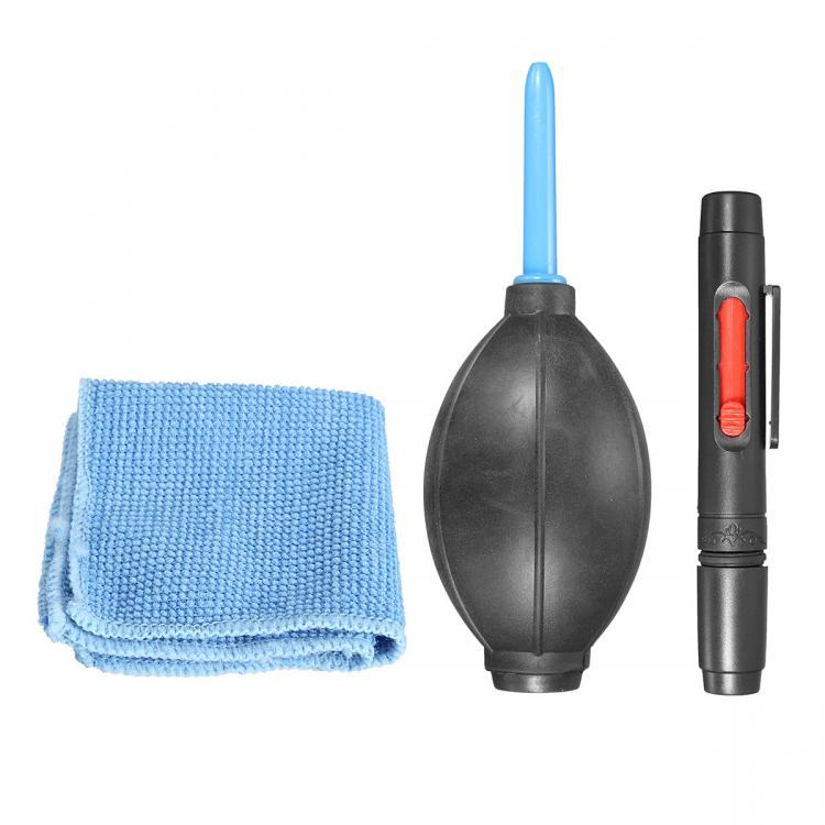 shopping צילום ומצלמות WOLFGANG 3 in 1 Set Digital Camera Cleaning Brush Photography Professional Cleaner Air Blower