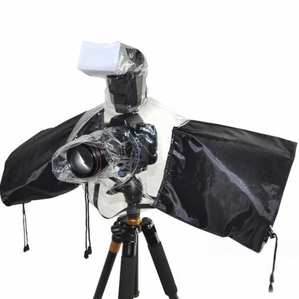 shopping צילום ומצלמות Universal Rubber Cameras Rain Coat Bag Protector Waterproof Dust for Canon Nikon Pendax for Sony DSLR