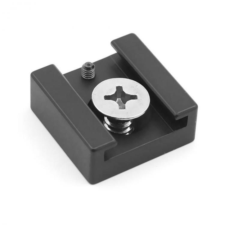shopping צילום ומצלמות Aluminum Alloy Hot Shoe Mount Adapter with 1/4 Screw for Umbrella Holder Flash Bracket Wireless Trigger Cold Shoe