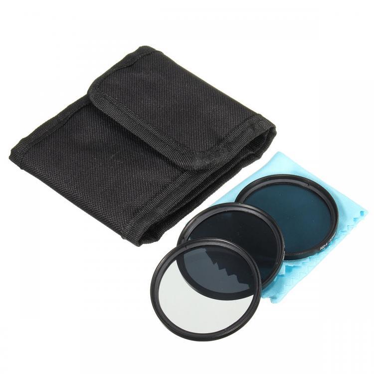 shopping צילום ומצלמות 52mm ND Neutral Density Filter Set ND2 ND4 ND8 for Canon Nikon DSLR Lens