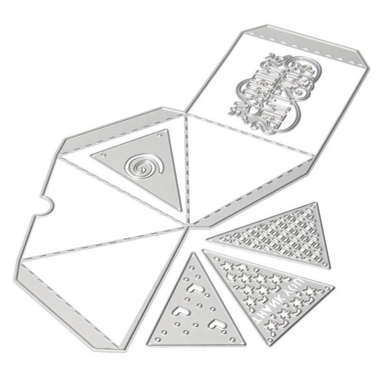 shopping צילום ומצלמות 6 in 1 Merry Christmas Gift Box Scrapbook Photo Album Paper Work DIY Cutting Dies