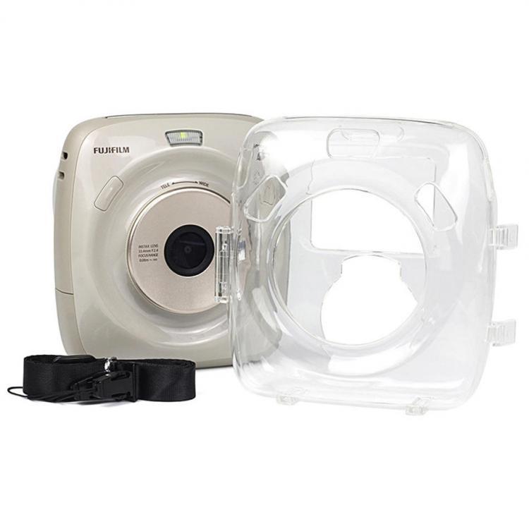 shopping צילום ומצלמות SQ20 Camera Special Transparent Shell Crystal Protective Cover Environmental Protection Storage Case With Strap