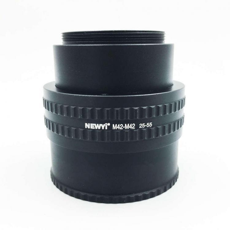 shopping צילום ומצלמות NEWYI M42-M42 Mount Lens 25-55MM Adjustable Focusing Helicoid Macro Tube Adapter Tube Ring