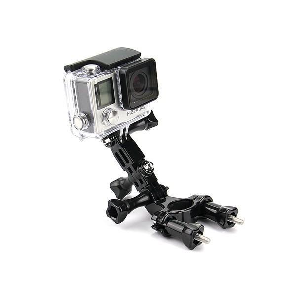 shopping צילום ומצלמות Bike Motorcycle Holder Handlebar Mount Adjustment Arm for Gopro Hero 3 4 Xiaomi Yi 4k II Accessories