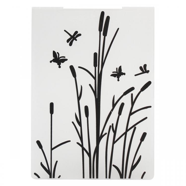 shopping צילום ומצלמות Butterfly Plastic Embossing Folder Template Scrapbooking Album Card Cutting Dies 15x10cm
