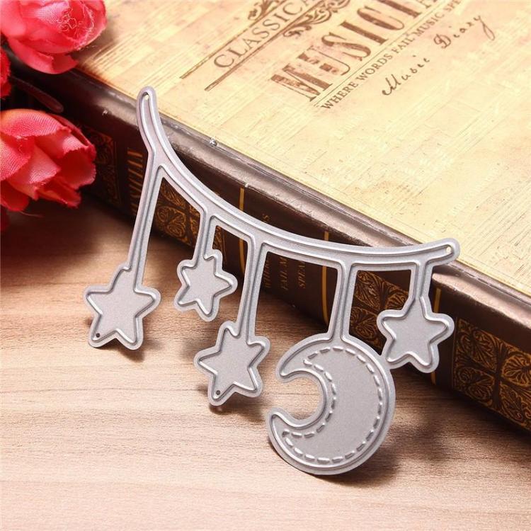 shopping צילום ומצלמות Star Moon Metal DIY Cutting Dies Stencil Scrapbook Card Album Paper Embossing Craft
