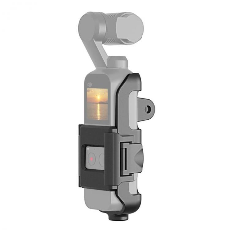 shopping צילום ומצלמות PULUZ PU380 Camera Housing Shell Protective Cover Case Bracket Frame with 1/4 Screw for DJI OSMO Pocket Action Gimbal Camera
