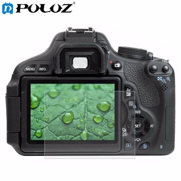 shopping צילום ומצלמות PULUZ Camera 2.5D Curved Edge 9H Surface Hardness Tempered Glass Screen Protector for Canon 650D 70D