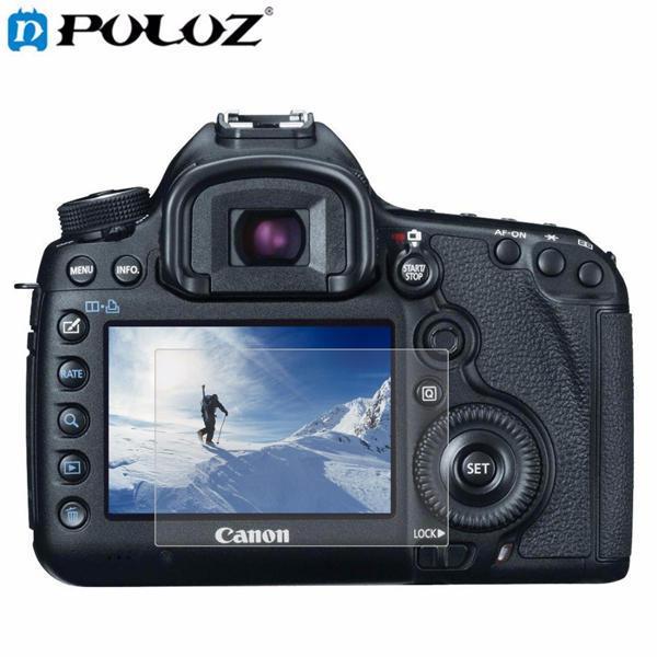 shopping צילום ומצלמות PULUZ Camera 2.5D Curved Edge 9H Hardness Tempered Glass Screen Protector for Canon 5D  Mark III