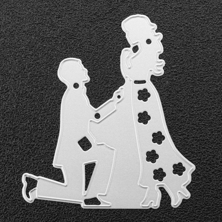 shopping צילום ומצלמות Newlyweds Scrapbook DIY Photo Album Card Paper Diary Craft Maker Metal Die