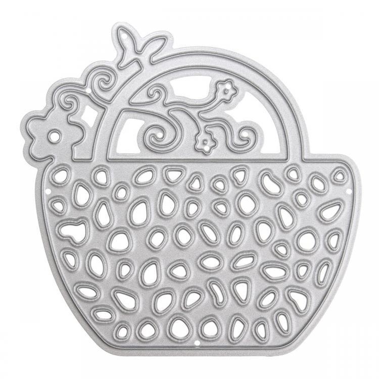 shopping צילום ומצלמות Flower Basket Metal DIY Cutting Dies Stencil Scrapbook Album Paper Card Embossing Craft Gift