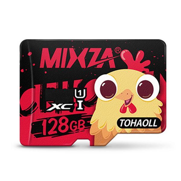 shopping צילום ומצלמות Mixza Year of the Rooster Limited Edition U1 128GB TF Micro Memory Card