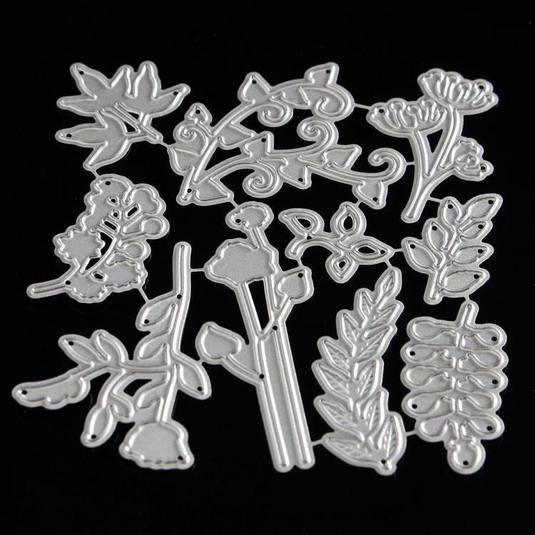 shopping צילום ומצלמות 10 in 1 Tree Maple Leaf Leaves Cutting Dies DIY Scrapbook Photo Album Hand Craft