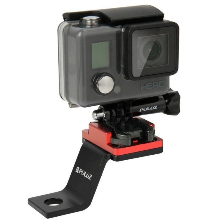 shopping צילום ומצלמות PULUZ PU171R  Fixed Metal Motorcycle Holder Mount for Gopro SJCAM Xiaomi Yi