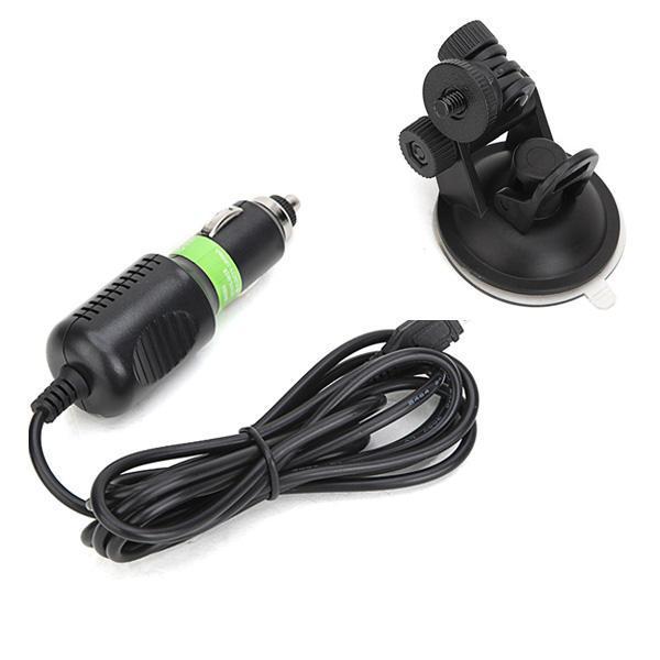 shopping צילום ומצלמות Suction Cup Bracket With 5V 1000mAh Car Charger For Gopro Hero 4 3 Mount SJ6000 SJCAM SJ4000 Action Camera Acc