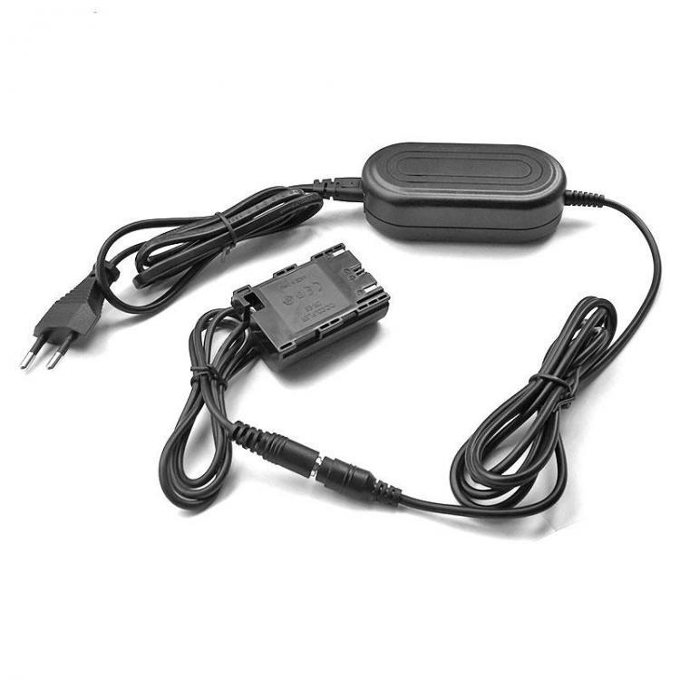 shopping צילום ומצלמות External Power Supply Adapter for Canon EOS 5D Mark II III 5D2 5D3 6D 7D 60D DSLR Cameras