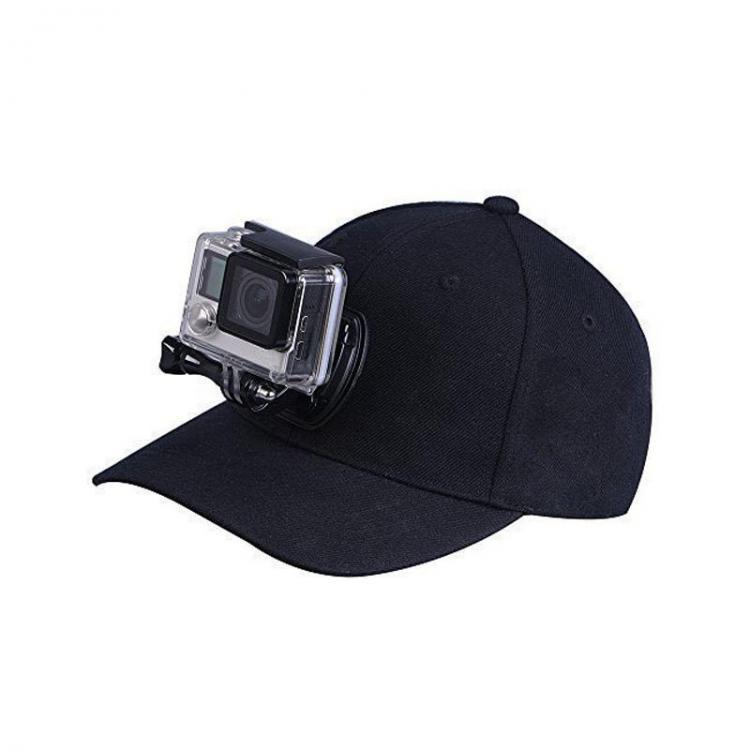 shopping צילום ומצלמות Adjustable Canvas Baseball Hat Cap Quick Release for Gopro SJCAM Xiaomi Yi Camera Accessories