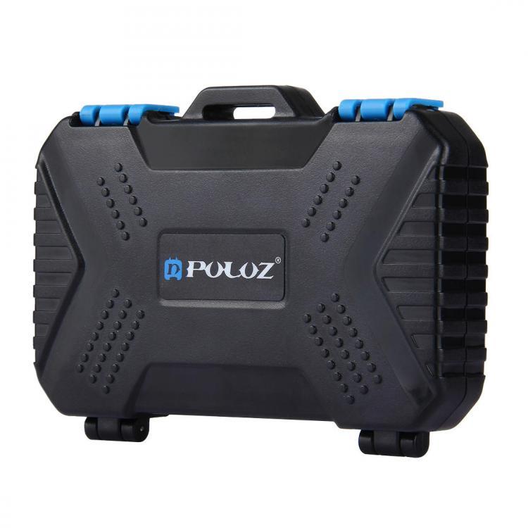 shopping צילום ומצלמות PULUZ PU5002 27 in 1 Waterproof Camera Memory Card Case for CF SD TF Card PIN SIM Micro-SIM Nano-SIM