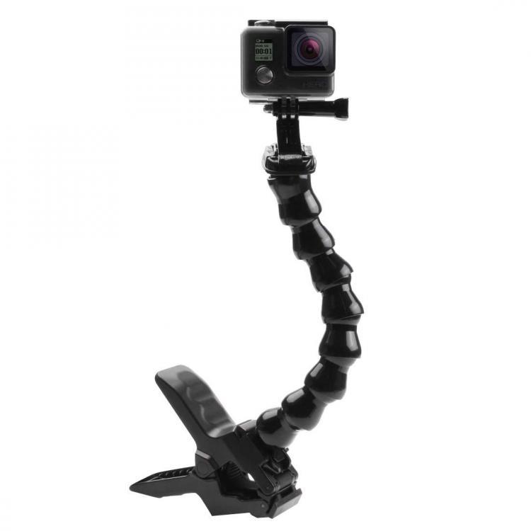 shopping צילום ומצלמות PULUZ PU179 Jaws Flex Bent Neck Clamp Mount for Gopro SJCAM EKEN XIAO MI YI MIJIA Action Sports Camera
